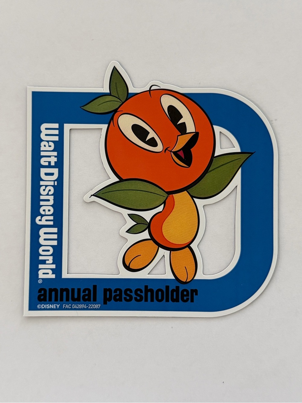 Disney Orange Bird Annual Passholder Magnet